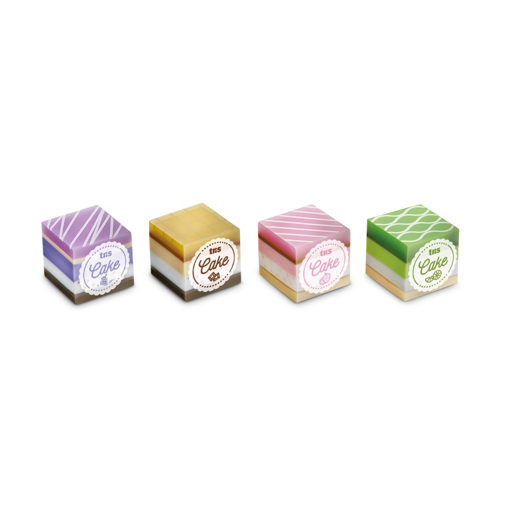 Borracha Cake Holic Docinhos - Cores e Cheiros Sortidos - Cart C/2 UN - Image 2
