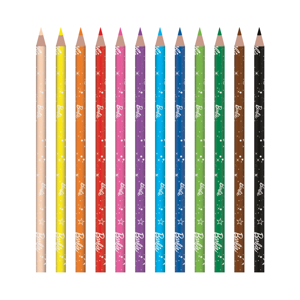 Lápis De Cor - 12 Cores - Barbie - Image 2