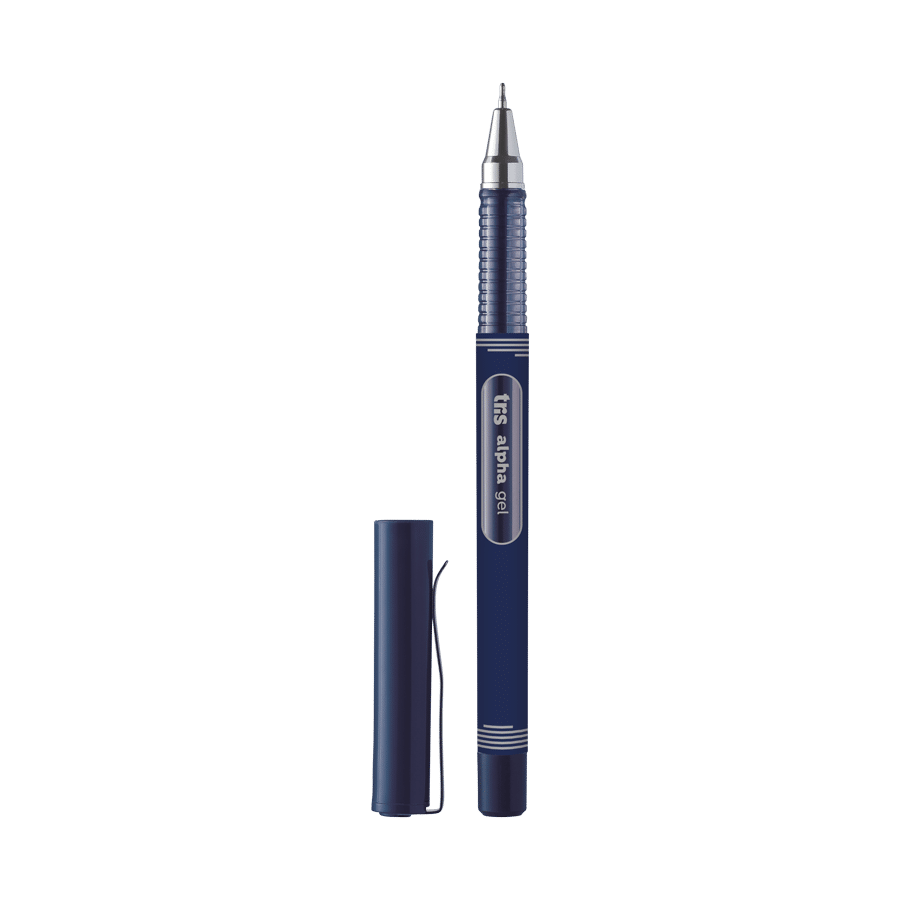 Caneta Gel Alpha Holic Fancy - Azul/Preto - 1.0mm - Cart C/2 UN - Tris - Image 2