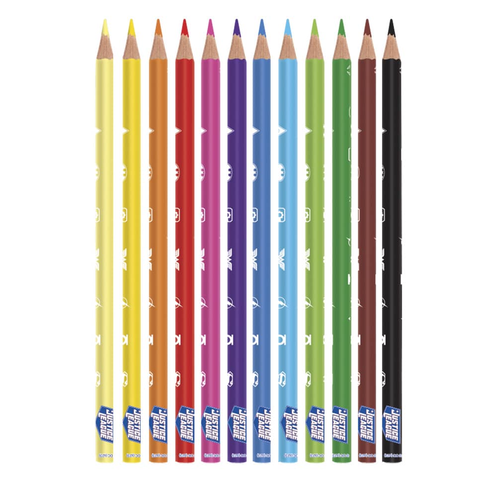 Lápis De Cor - 12 Cores - Liga Da Justiça - Image 2