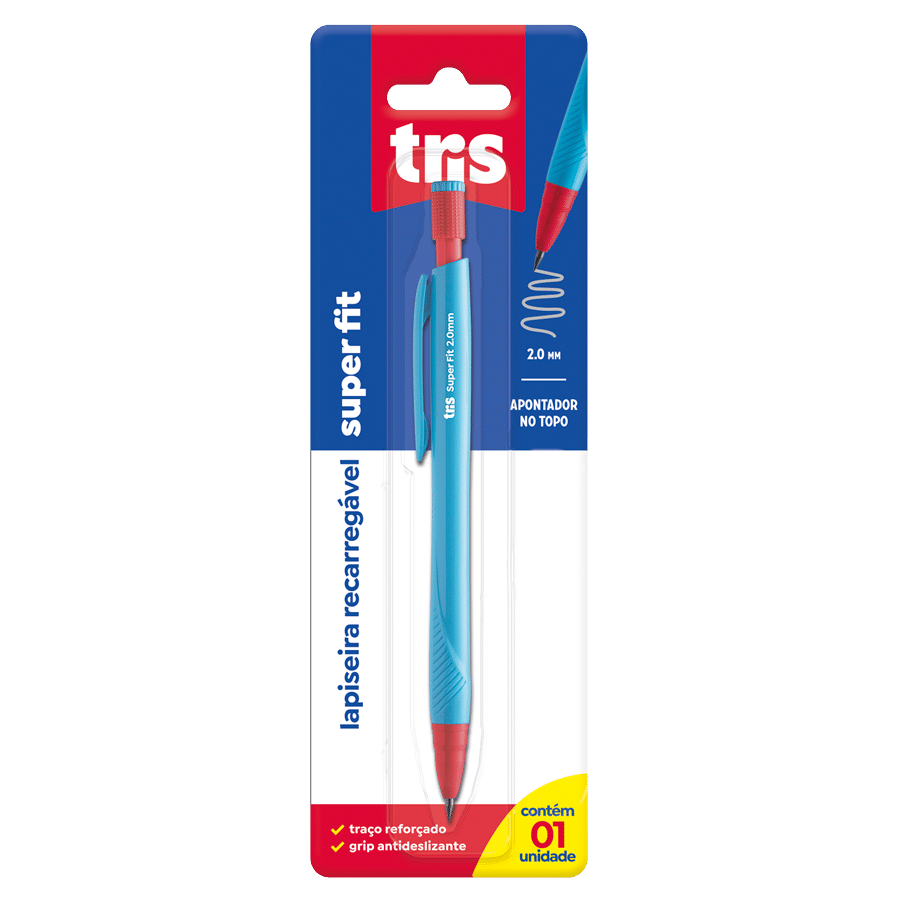 Lapiseira Super Fit - 2,0Mm - Cart C/1 Un - Tris