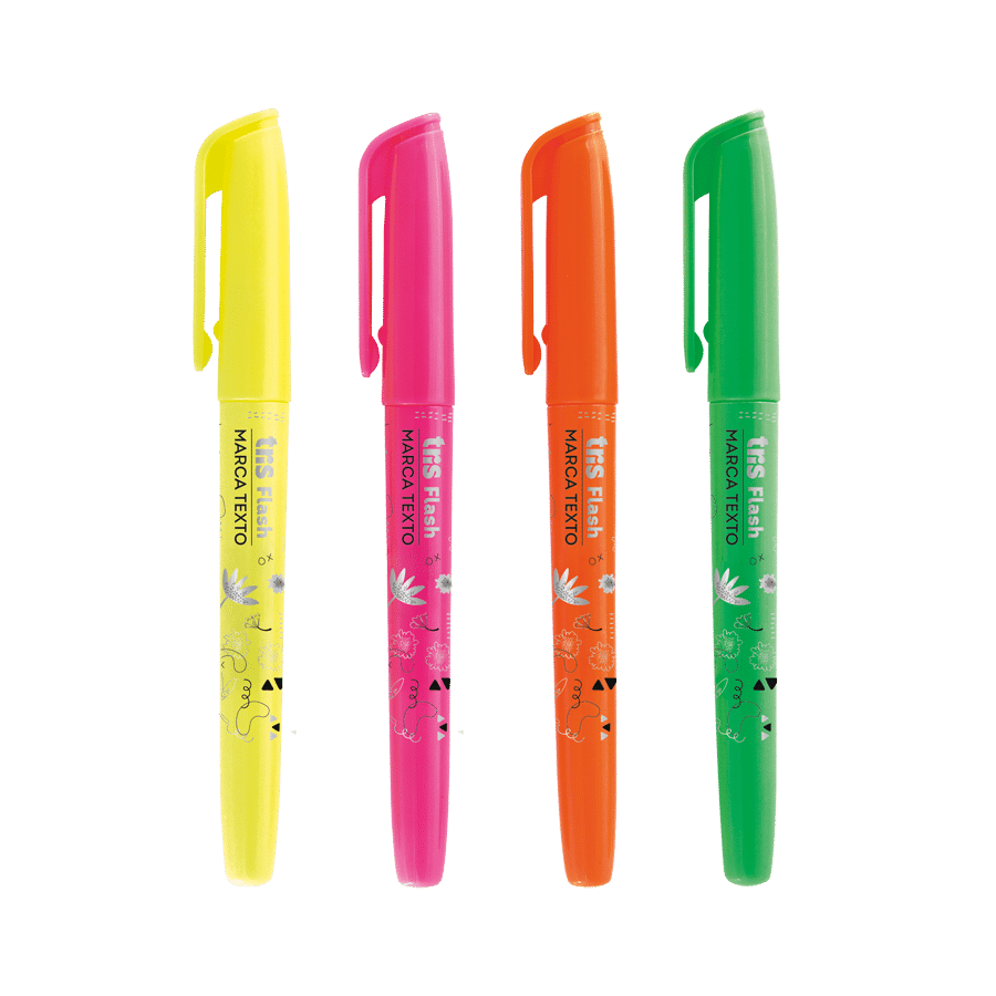 Marca Texto Flash Holic Pop - Neon - Estojo C/4 Cores - Tris - Image 2