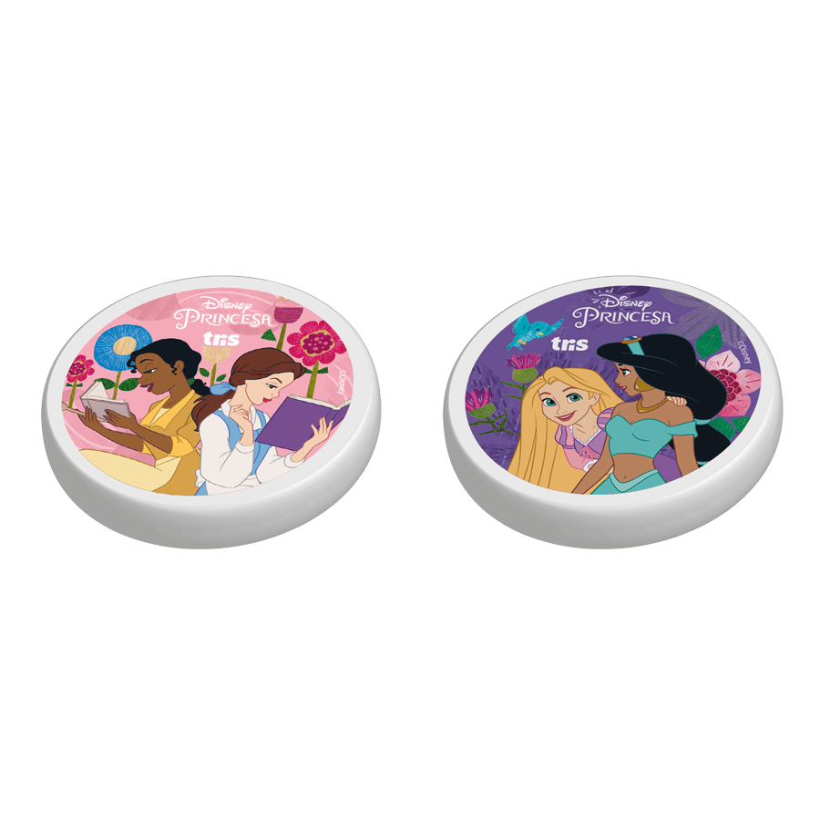 Kit Apontador Com Depósito + Borracha - Cart C/2 UN - Princesas - Image 3