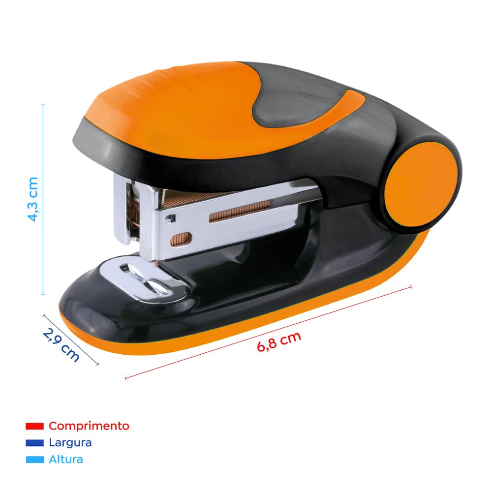 Grampeador Mini Holic Pop T317 - 26/6 - 12 Folhas - Plástico - Cores Sortidas - CX Display C/12 UN - Tris - Image 7