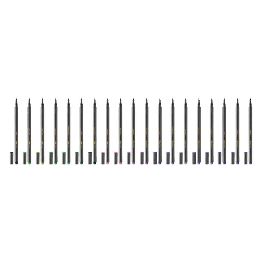 Caneta Superfina Vibes - Study Primavera - 19 Cores - Tris - Image 3