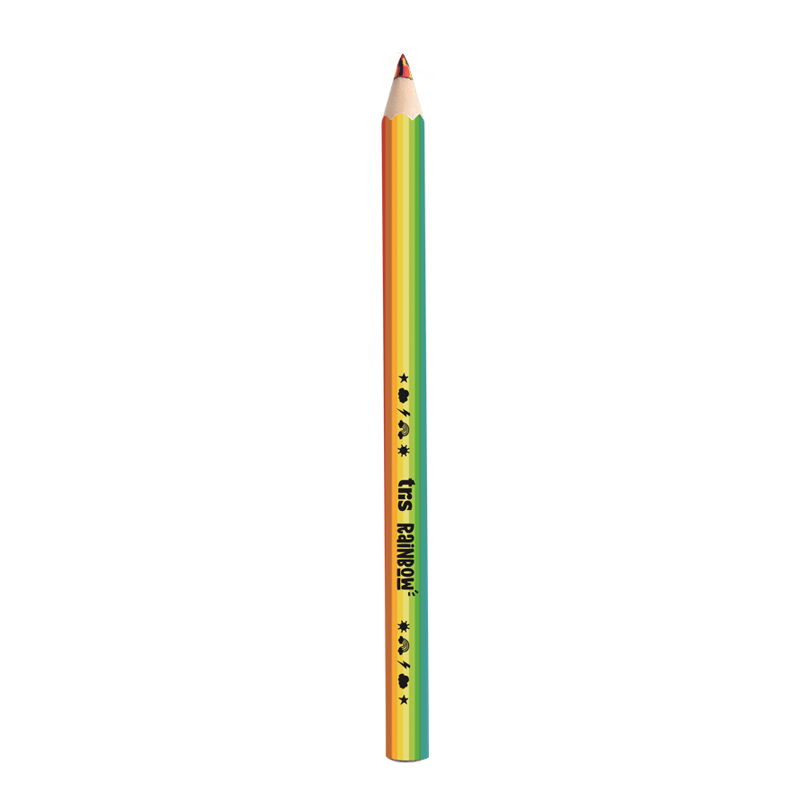 Lápis De Cor Jumbo Rainbow - Mina Multicolorida - Cart C/2 UN - Image 2