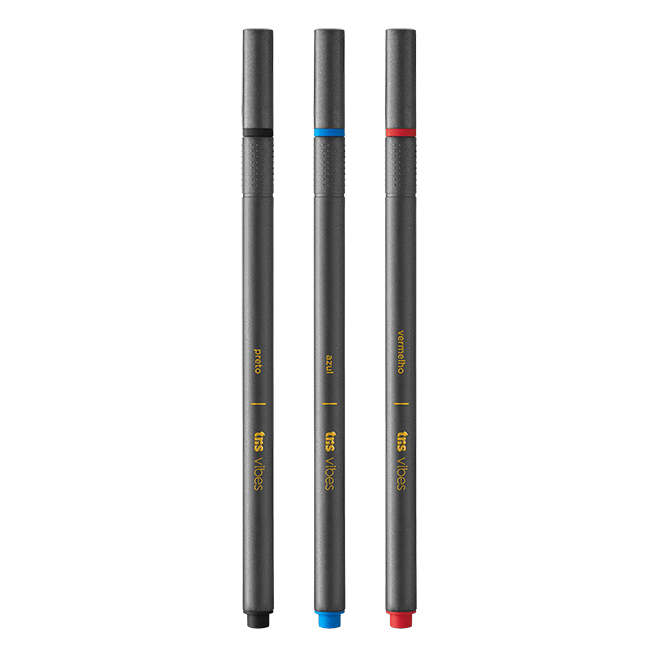 Caneta Superfina Vibes - Cores Sortidas - Cart C/ 3 Un - Tris - Image 2