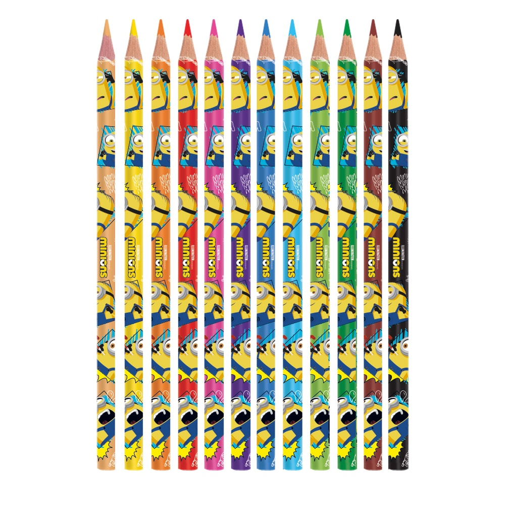 Lápis De Cor Minions - 12 Cores - Image 2