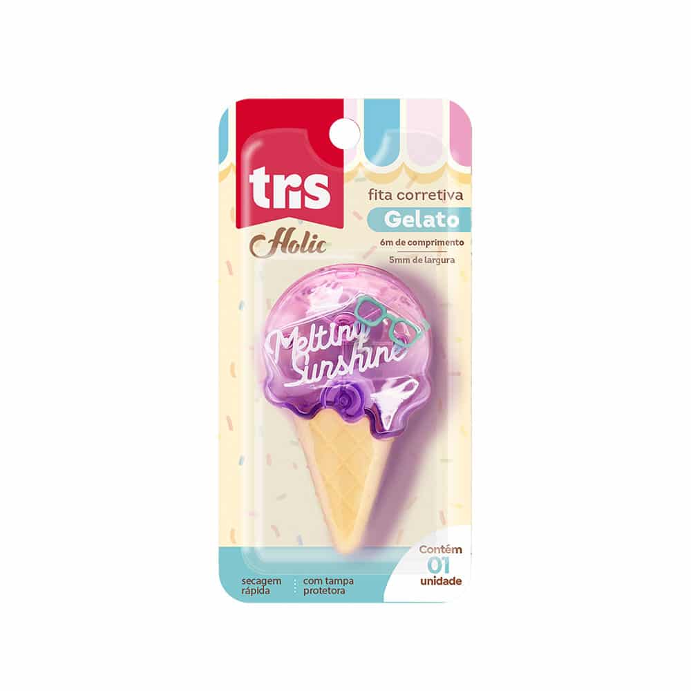 Fita Corretiva Gelato - Tris Holic Docinhos - 6Mx5MM Cart C/ 1UN - Image 2