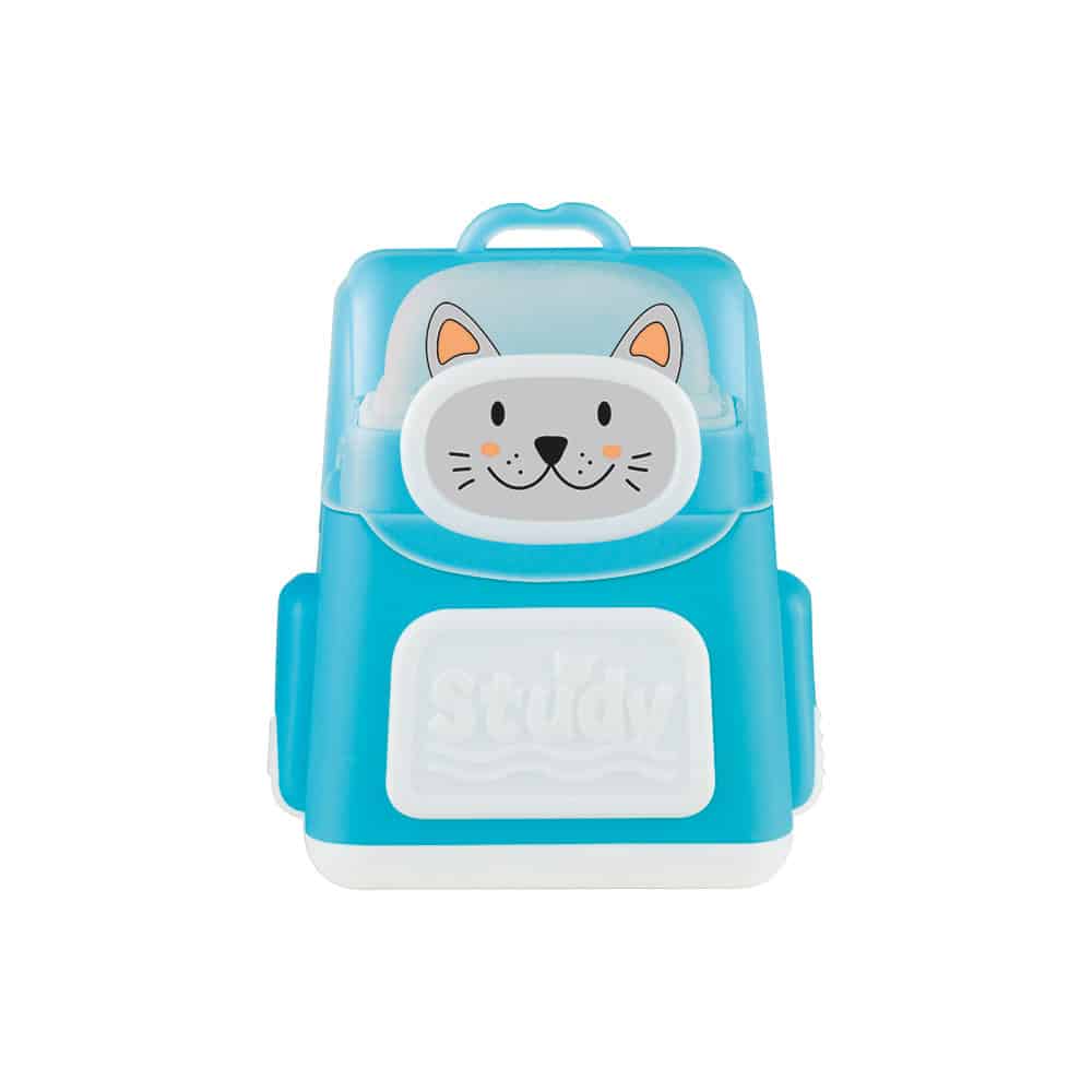 Apontador Duplo Com Borracha Tris Mochila - Cores Sortidas - Display C/16UN - Image 4