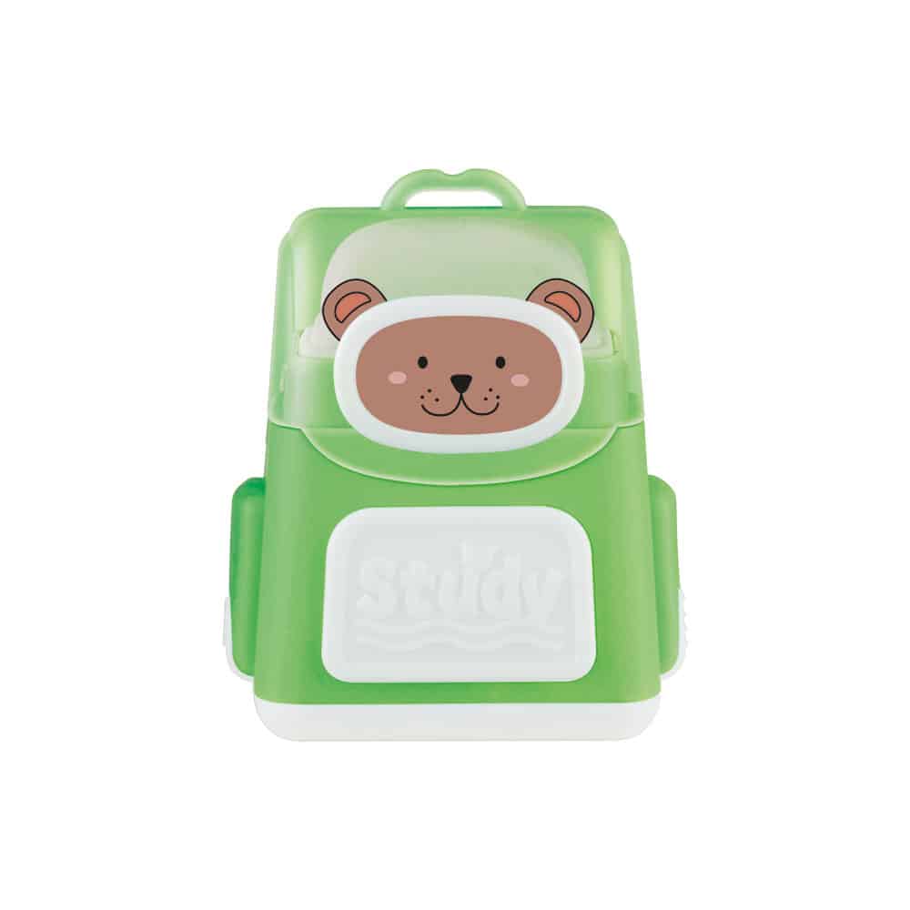 Apontador Duplo Com Borracha Tris Mochila - Cores Sortidas - Display C/16UN - Image 3