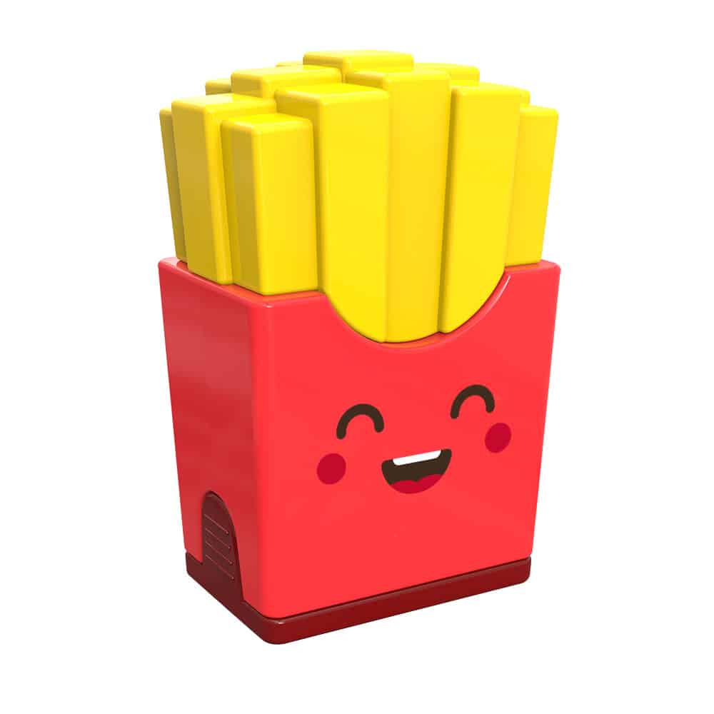 Apontador Com Depósito Com Borracha Tris Lanches - Cores Sortidas - Display C/16UN - Image 3
