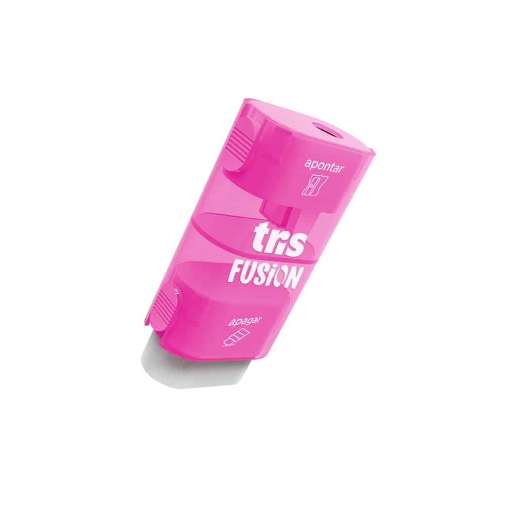 Apontador Com Depósito Com Borracha Tris Fusion - Cores Sortidas - Display C/16UN - Image 5